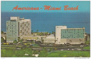 MIAMI BEACH, Florida; Glamourous Hotel Americana, located in the Bal Harbour,...