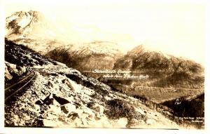 AK - Sawtooth Range, The Crags. White Pass & Yukon Route - RPPC