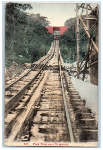 c1910's Peak Tramway Railroad Hong Kong Unposted Antique Postcard