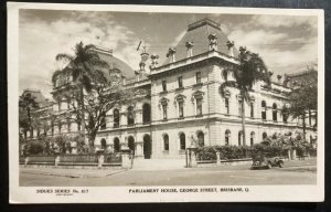 Mint Australia Real Picture Postcard Parlament House George St Brisbane