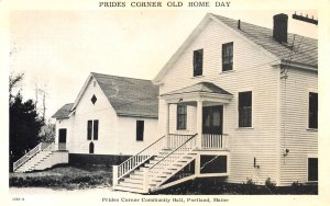 Portland ME. Prides Corner Community Hall Old Home Day,  Postcard