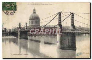 Postcard Old Toulouse Pont Saint Pierre