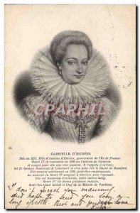 Old Postcard Gabrielle d & # 39Estrees