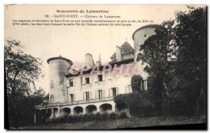 Old Postcard Chateau de Lamartine Saint Point