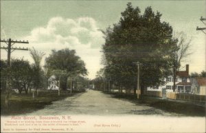 Boscawen NH Main St. Fred Myron Colby Quote c1905 Postcard