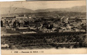 PC JUDAICA, FEZ, PANORAMA DU MELLAH, Vintage Postcard (b44927)