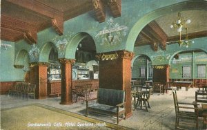 Washington Spokane Gentleman's Cafe Hotel Rieder #4120 1908 Postcard 21-14442