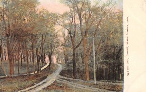 Mount Vernon, IA Iowa   SPOONY DELL, CORNELL Trees~Dirt Road c a1910's Postcard