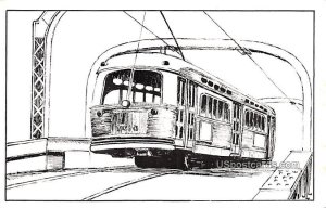 PCC Car 7010 on the 10 cent Shuttle Line - Chicago, Illinois IL  