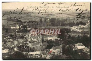 Old Postcard View Chevreuse Vallee Generale Choisel