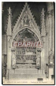 Old Postcard Abbaye De Saint Denis Tomb of King Dagobert