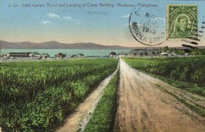 philippines, MINDANAO, Road and Landing Camp Keithley, Lake Lanao 1912 Postcard