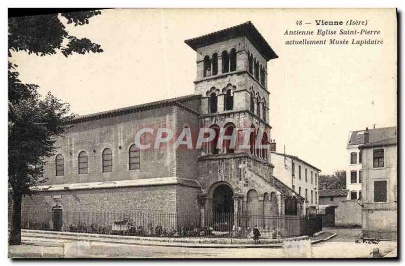 Old Postcard Vienna Old St. Peter's Church currently Lapidary Museum