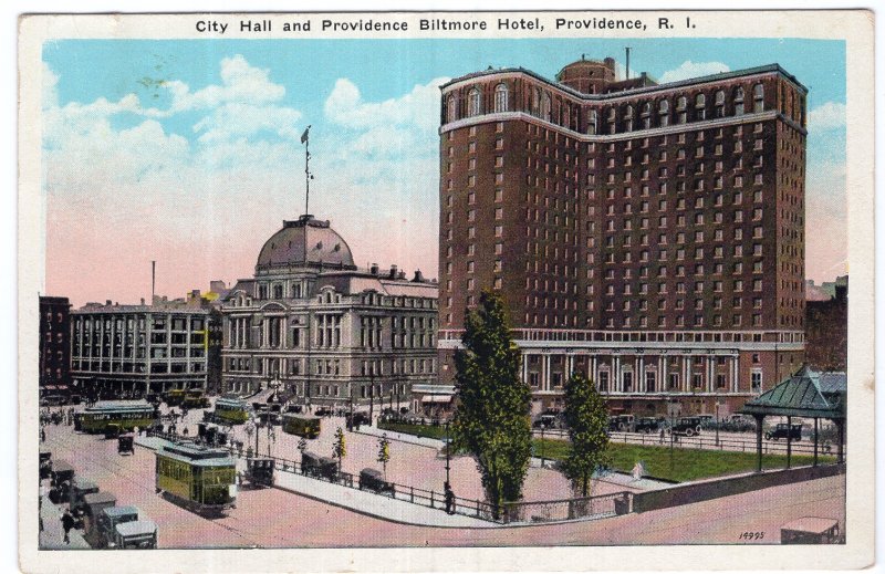 Providence, R.I., City Hall and Providence Biltmore Hotel