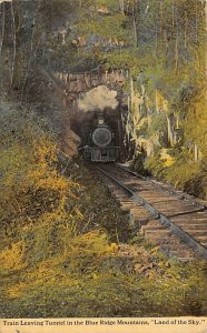 Train Leaving Tunnel Blue Ridge Mountains, North Carolina NC  