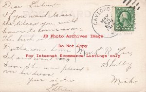 MI, Gaylord, Michigan, RPPC, Post Office, Stevenson Optician Office, Photo