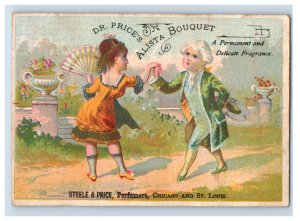 1880s Dr. Price's Alista Bouquet Colonial Couple Dancing F164