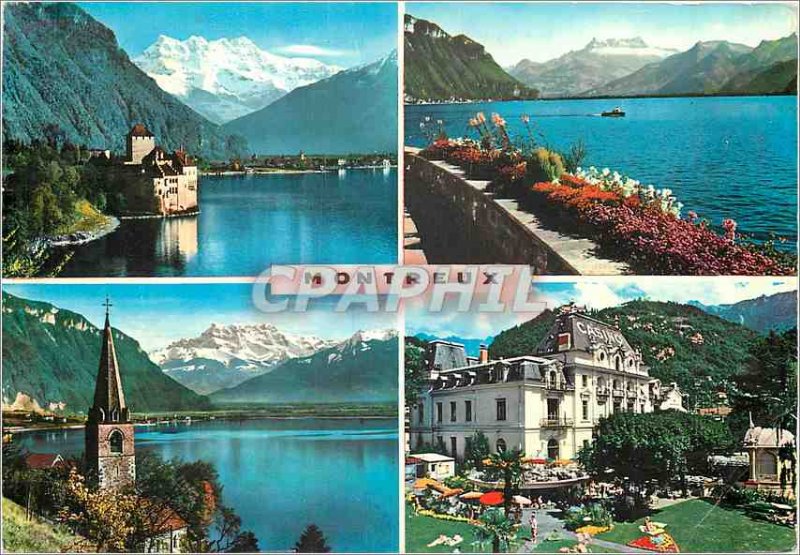 Modern Postcard Montreux