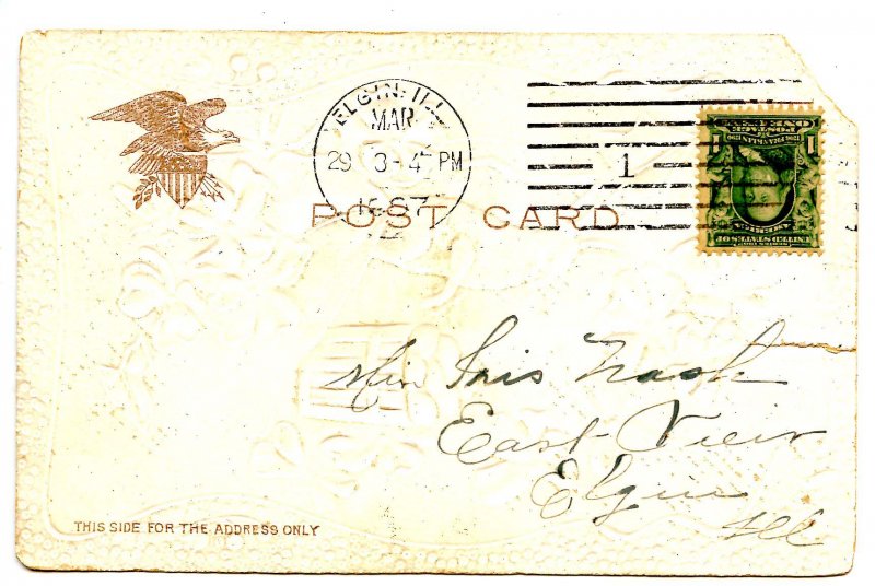 Greeting - Easter       (tear, corner missing)