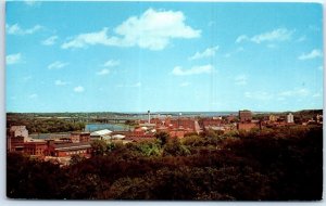Postcard - The Skyline, looking east - Moline, Illinois