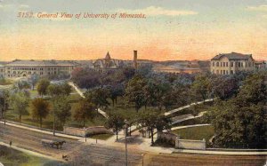 University Minnesota Panorama Minneapolis MN 1912 postcard