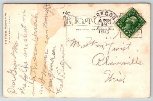 RPPC  1913  Rock River  Castle Rock  Oregon  Illinois  c1915   Postcard