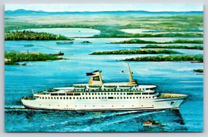 Transportation~Boat~M/S Prince Of Fundy Auto Cruise Ferry~Vintage Postcard