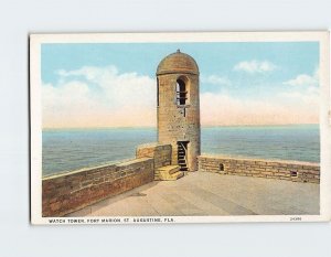 Postcard Watch Tower Fort Marion St. Augustine Florida USA