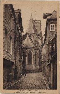 CPA VIRE L'Eglise - Abside et Rue de l'Ancienne Boucherie (1229536)