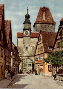 Germany Rothenburg ob der Tauber Roederbogen mit Markusturm