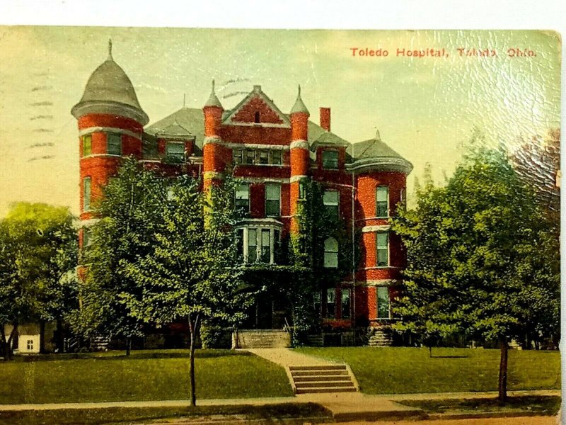 Vintage Postcard 1910's Toledo Hospital OH Ohio