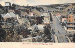 Minnekahta Avenue Hot Springs South Dakota 1910c postcard