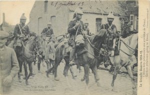 World War 1914-1915 France german prisonners going to Douai