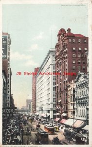 IL, Chicago, Illinois, State Street, Business Area, 1911 PM, Detroit Pub No 1564