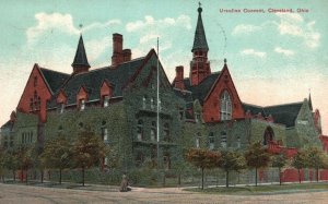 Vintage Postcard 1908 Ursuline Convent Cleveland Ohio OH The Cleveland News Pub.