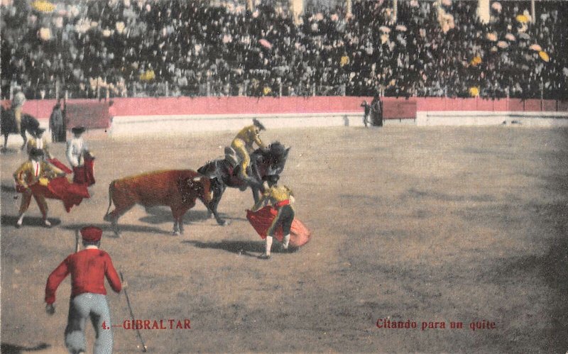 US3089 Spain Gibraltar Citando para an Quite Bull Fight corrida