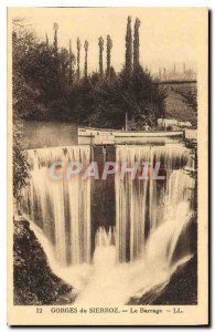 Old Postcard Gorges Dam Sierroz