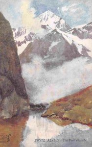 Mt Dent Blanche Pennine Alps Zermatt Peak Switzerland 1910c Tuck postcard