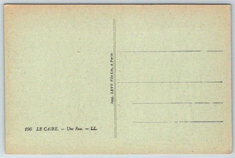 Cairo  Egypt  a Street  Postcard