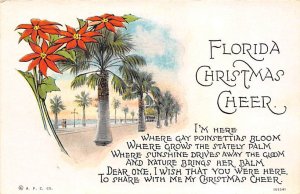 Merry Christmas, Florida Christmas Unused 