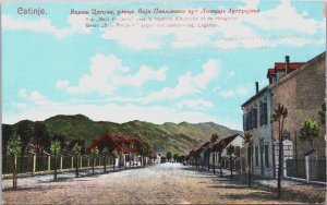 Montenegro Cetinje Gasse Bajo Pivljanin Vintage Postcard C069