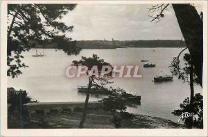 Postcard Modern Dinard (I and V) Au Fond Saint-Servan Flame Golf Tennis Yachting