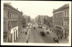 czech, HRADEC KRÁLOVÉ, Street Scene (1932) RPPC