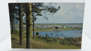 Vintage Postcard Camping Caravan Tourer  Holiday Site Park Wells 1970s