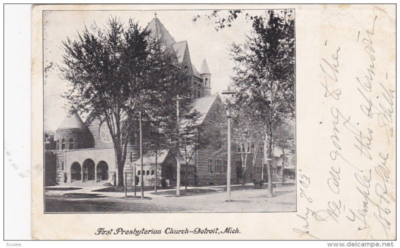 First Presbyterian Church, DETROIT, Michigan, PU-1905