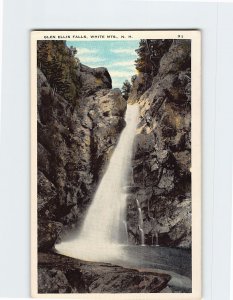 Postcard Glen Ellis Falls, White Mountains, Jackson, New Hampshire