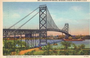 PC6857 AMBASSADOR BRIDGE, WINSOR, CANADA TO DETROIT USA