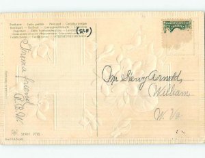 Divided-Back Easter SILVER JESUS CROSS AND YELLOW PANSY FLOWERS o5865