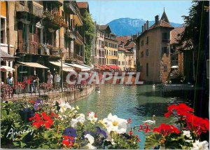 Modern Postcard Annecy (Haute Savoie) Look at Old Annecy and the Canal du Thiou