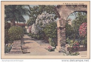 California San Juan Capistrano Mission A Walk In The Patio Garden